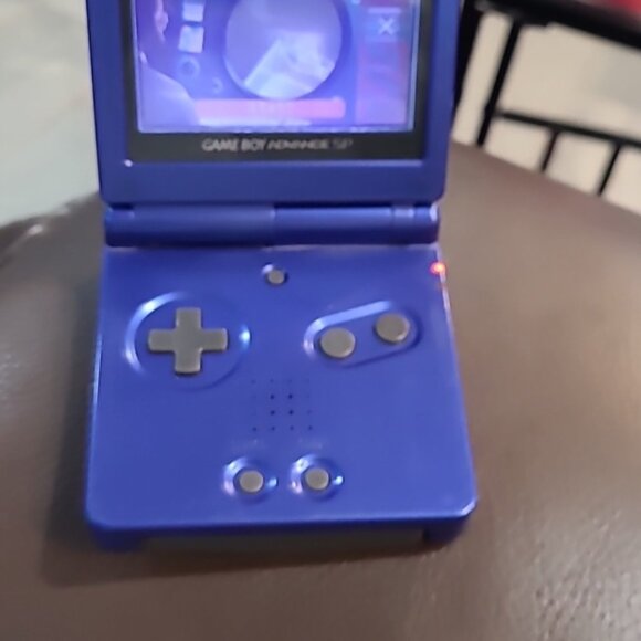 Game Boy Advance SP Top Gun Blue Missing Charger Great Working Condition - Picture 5 of 7
